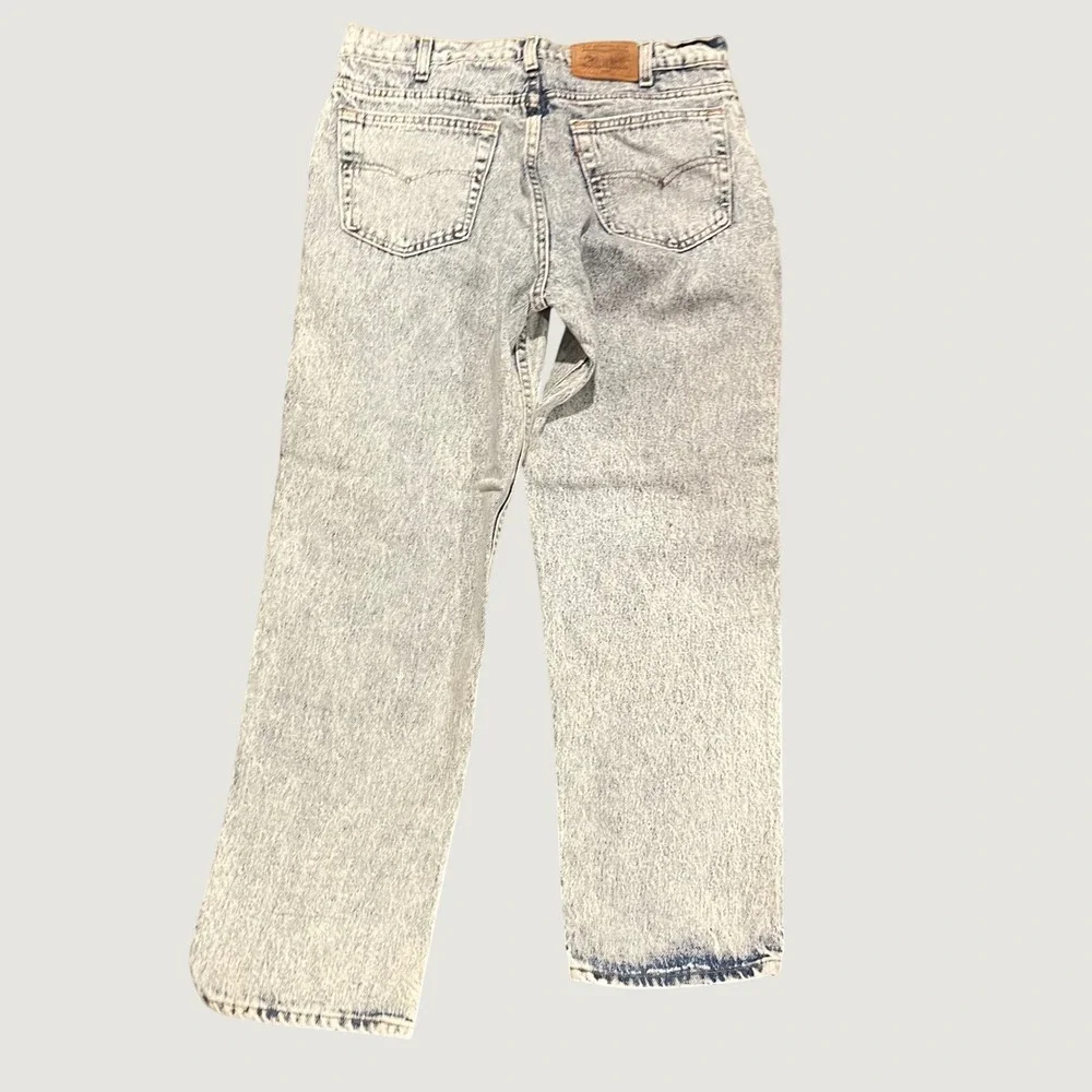 Vintage Levis 540 Relaxed Fit Acid Wash Jeans Made in USA W36 L29 Blue Denim